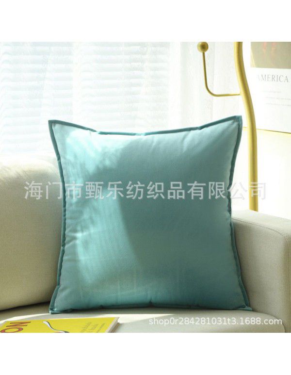 Thickened plush sofa, pillow, cushion cover, office waist pillow, cashmere velvet bed pillow, square core manufacturer