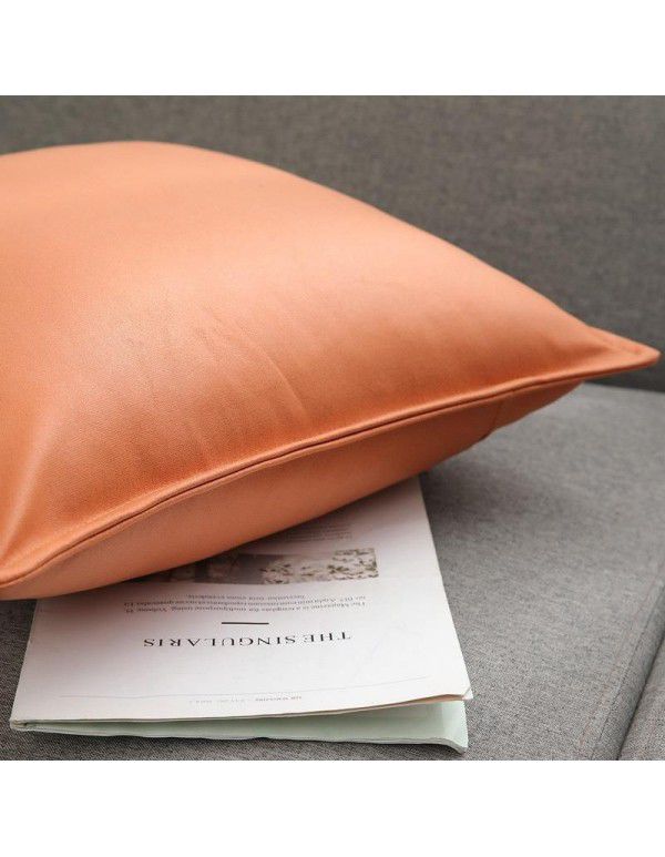 Science and technology cloth pillow sitting room sofa luxury high-end cushion pillow Nordic modern leather waterproof car waist pillow