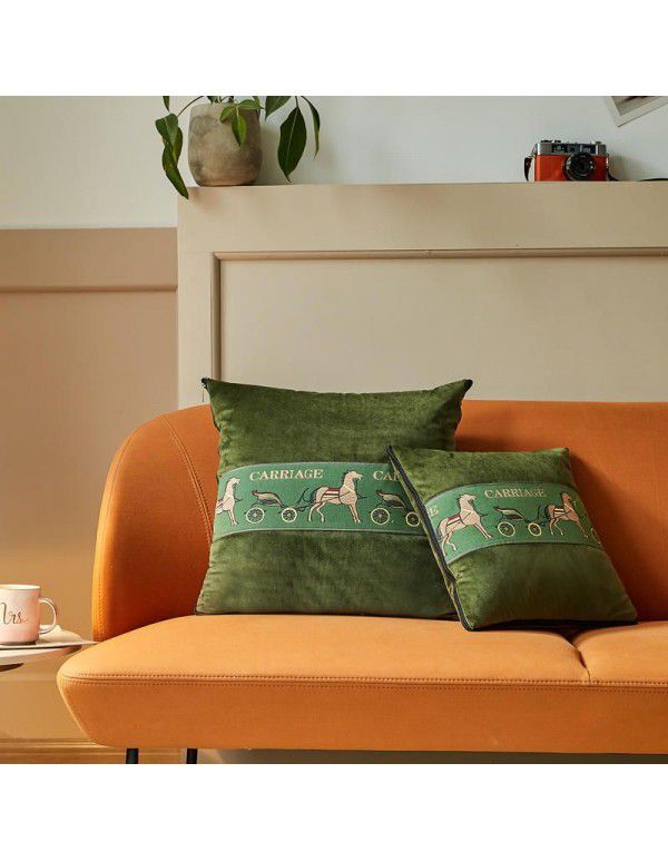 Velvet light luxury pillow, quilt dual-use thickened car office air conditioner, cushion sofa, nap pillow, pillow