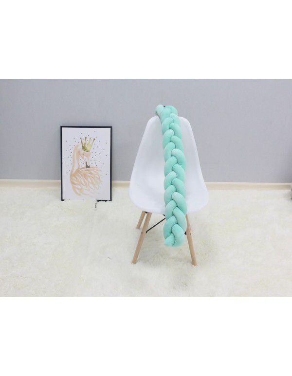 Ins Nordic children's room decoration DIY weave fried dough twist bed surround Danish Knot long tie ball pillow