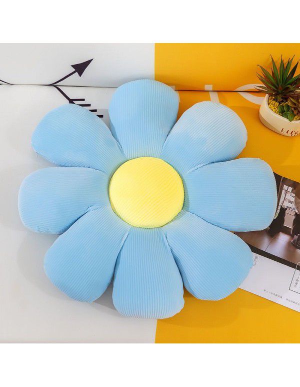 Small Daisy Flower Pillow ins Cute Sunflower Plush Cushion Sofa Float Window Living Room Cushion Pillow Bedroom 