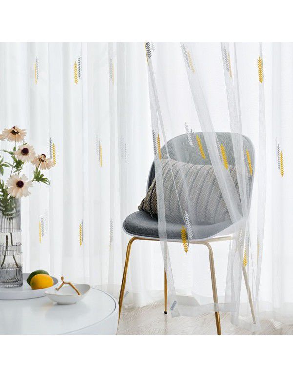 White screen window curtain, translucent screen, semi opaque balcony, bedroom screen, white screen, 2021 new model