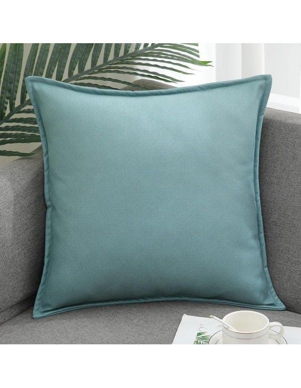 Science and technology cloth pillow sitting room sofa luxury high-end cushion pillow Nordic modern leather waterproof car waist pillow