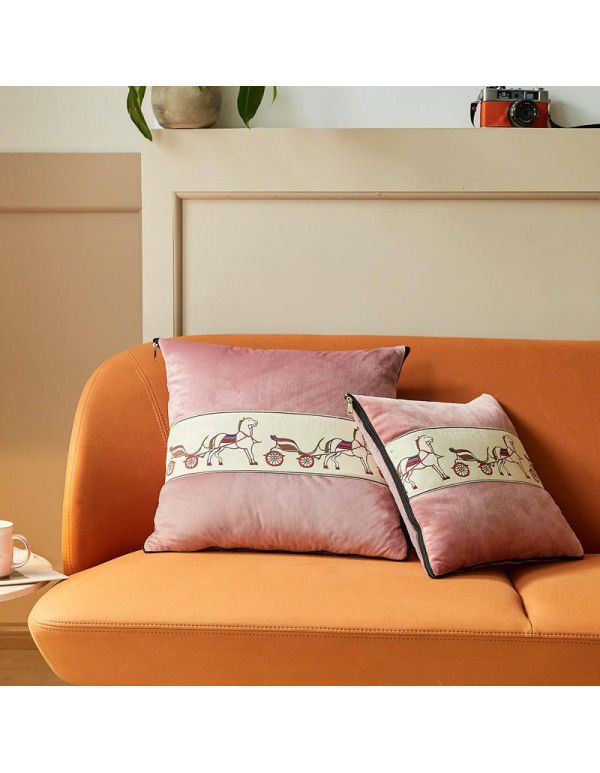 Velvet light luxury pillow, quilt dual-use thickened car office air conditioner, cushion sofa, nap pillow, pillow