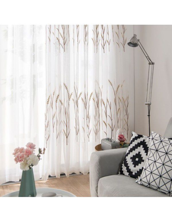 White screen window curtain, translucent screen, semi opaque balcony, bedroom screen, white screen, 2021 new model