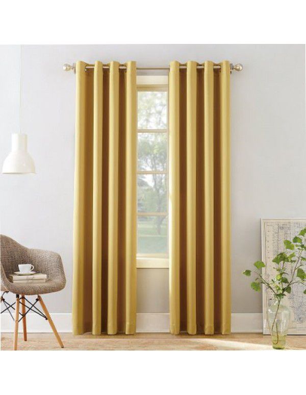 Manufacturers directly sell Amazon blackout curtain, solid color, matt, foreign trade, cross-border heat insulation, sunscreen, and blackout curtain products