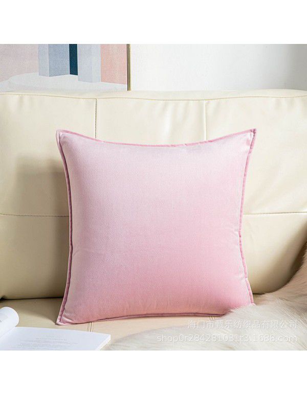 Thickened plush sofa, pillow, cushion cover, office waist pillow, cashmere velvet bed pillow, square core manufacturer