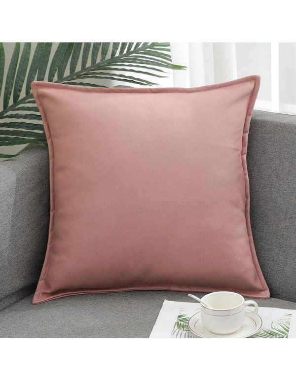 Science and technology cloth pillow sitting room sofa luxury high-end cushion pillow Nordic modern leather waterproof car waist pillow