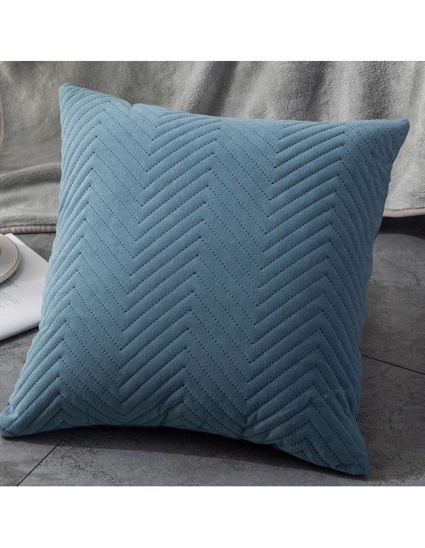 Cross border quilting, ultrasonic three-dimensional embossing pillow cover, simple home pillow, bedside cushion cover, sofa wholesale