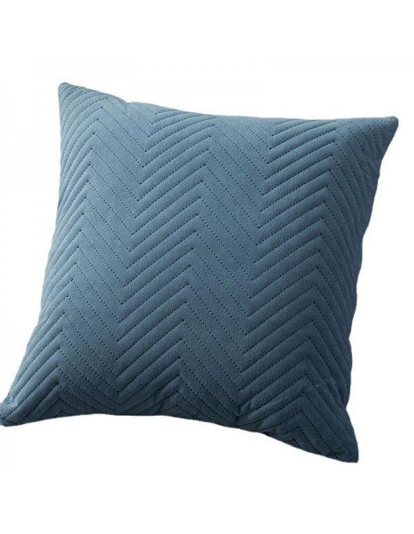 Cross border quilting, ultrasonic three-dimensional embossing pillow cover, simple home pillow, bedside cushion cover, sofa wholesale