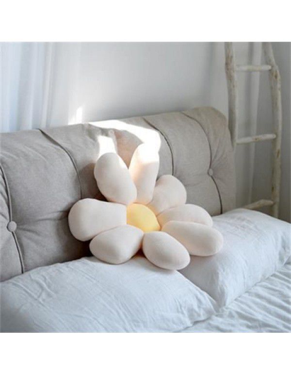 Small Daisy Flower Pillow ins Cute Sunflower Plush Cushion Sofa Float Window Living Room Cushion Pillow Bedroom 