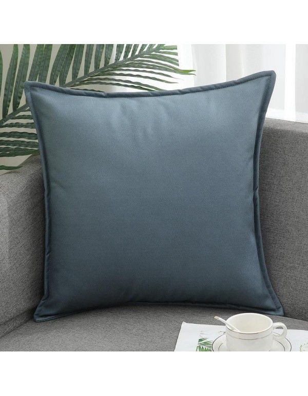 Science and technology cloth pillow sitting room sofa luxury high-end cushion pillow Nordic modern leather waterproof car waist pillow