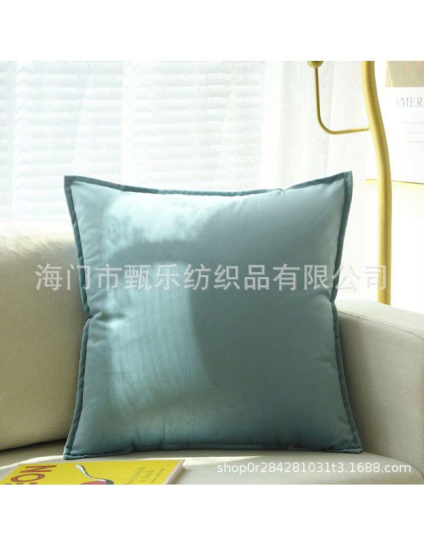 Thickened plush sofa, pillow, cushion cover, office waist pillow, cashmere velvet bed pillow, square core manufacturer