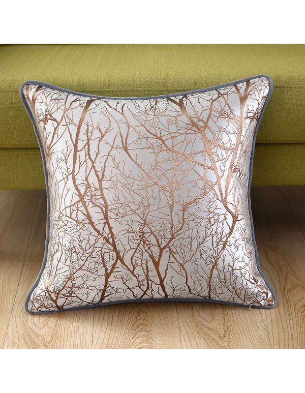 Nordic Geometric Throw Pillow Cover New Chinese Style Sofa Throw Pillow Cushion Living Room Household Model Room Wrap Hotel Soft Decoration