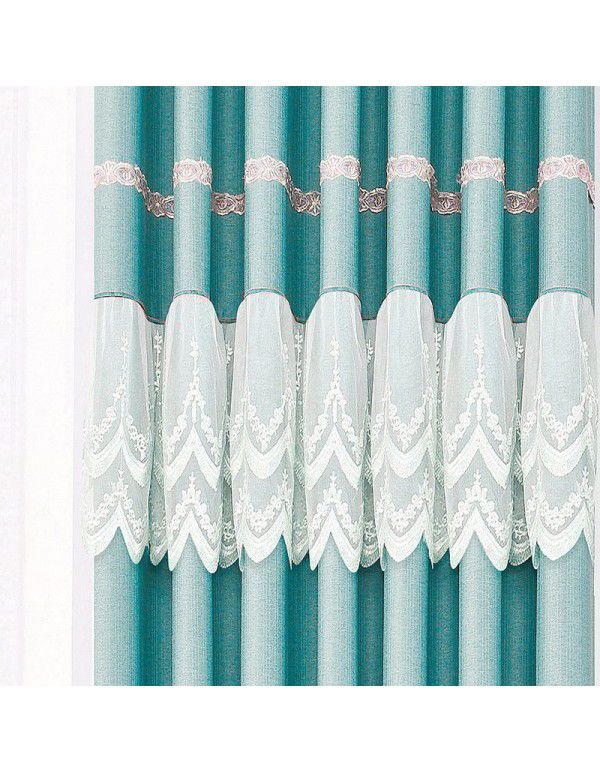 3.2 High splicing curtain bedroom wedding room warm romantic shading curtain wholesale