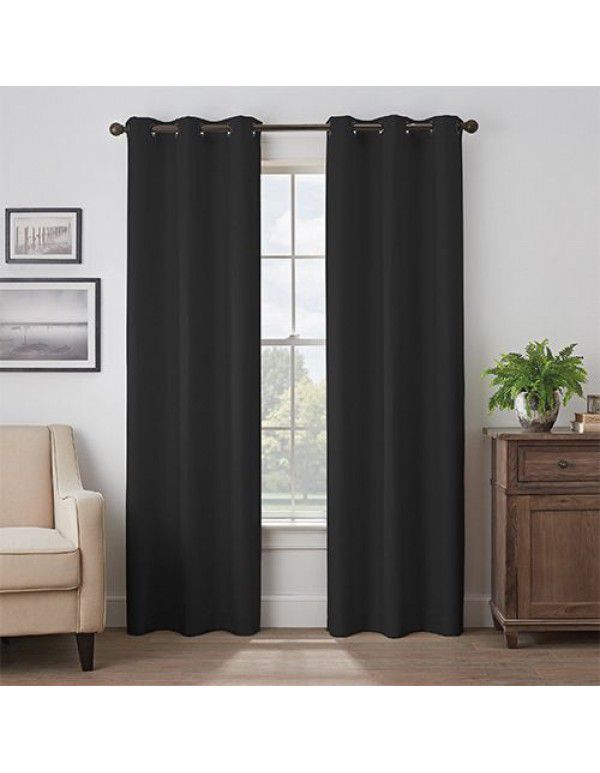 Manufacturers directly sell Amazon blackout curtain, solid color, matt, foreign trade, cross-border heat insulation, sunscreen, and blackout curtain products