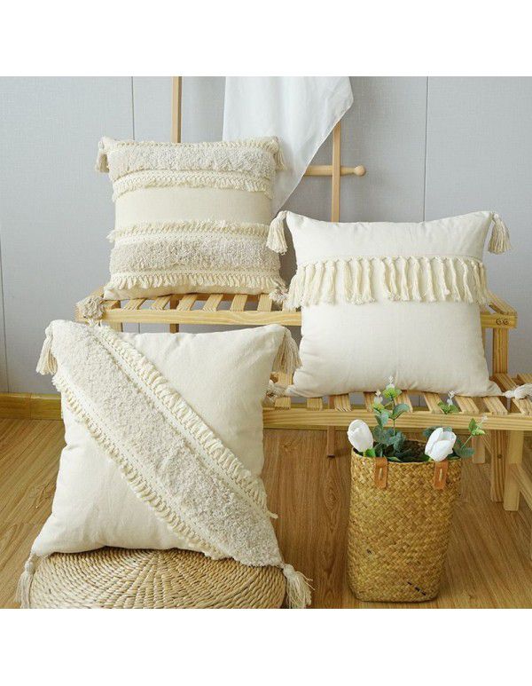 Bohemian Ethnic Style Pillow Case Home stay Tufted Pillow Case Car Waist Cushion Living Room Sofa Pillow Wholesale