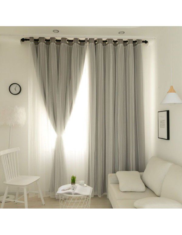 Divna Simple Double deck Live Studio Children's Room Net Red Curtain Princess Style Bedroom Living Room Shading Window Screen