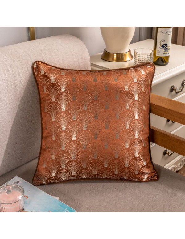 Nordic Geometric Throw Pillow Cover New Chinese Style Sofa Throw Pillow Cushion Living Room Household Model Room Wrap Hotel Soft Decoration