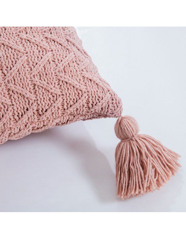 Best AS Same Chenille Knitted Throw Pillow Cover Home Soft Accessories Asia Home Excluding Tax