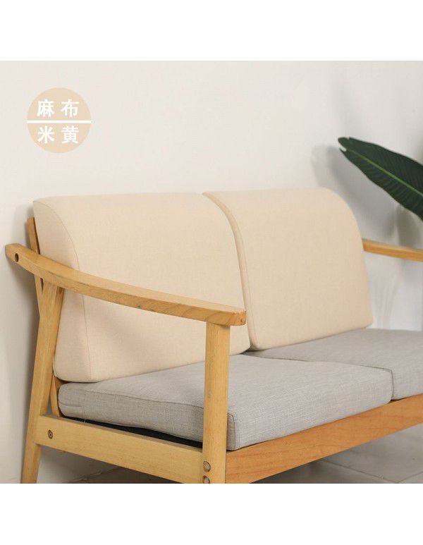 Sofa backrest cushion, rectangular backrest, living room, hard and thick sponge sofa, waist backed by large bedside, removable and washable large pillow