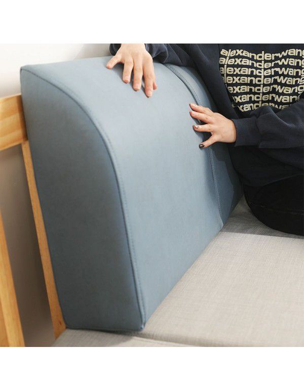 Sofa backrest cushion, rectangular backrest, living room, hard and thick sponge sofa, waist backed by large bedside, removable and washable large pillow