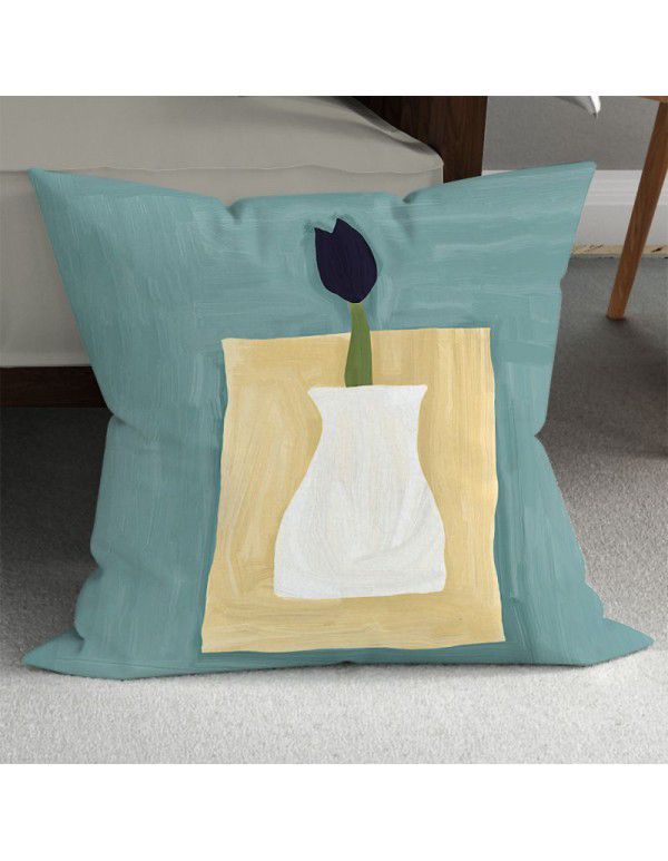 Sunflower retracts and inserts vase ins style optimized decorative pillow Nordic small fresh sofa bed backrest pillow