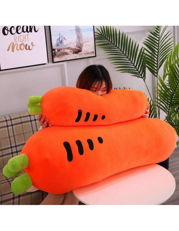 Factory Produces Cute Carrot Pillow Doll Lazy Man Rest Strip Pillow Plush Toy Doll Birthday Gift