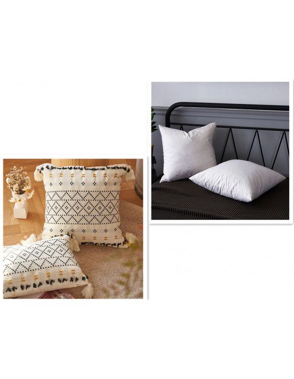 Nordic lamb plush ins style embroidery face pillow chessboard light luxury velvet vintage sofa waist cushion cover