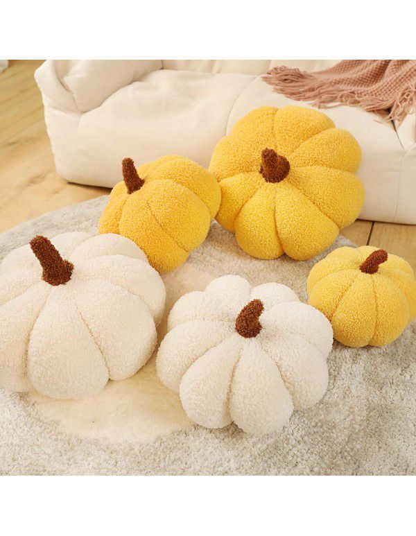 Nordic ins small pumpkin pillow girls sofa sitting room cushion bedside pillow float window decoration