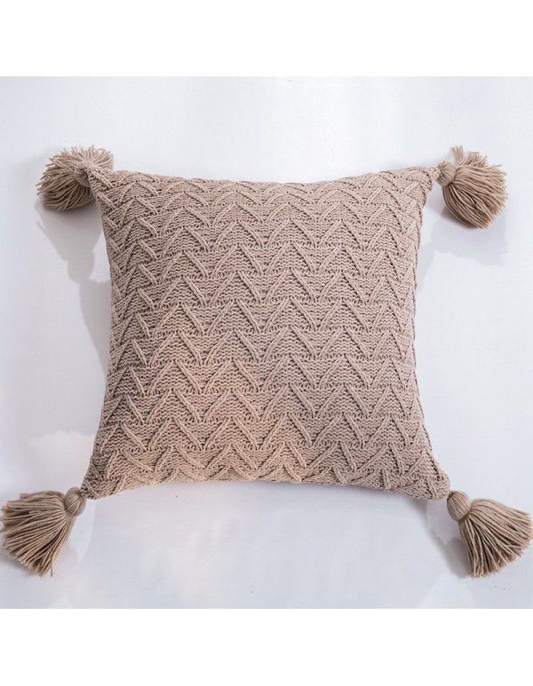 Best AS Same Chenille Knitted Throw Pillow Cover Home Soft Accessories Asia Home Excluding Tax