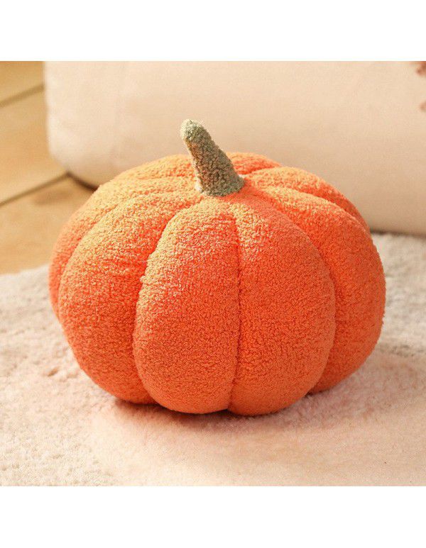 Nordic ins small pumpkin pillow girls sofa sitting room cushion bedside pillow float window decoration