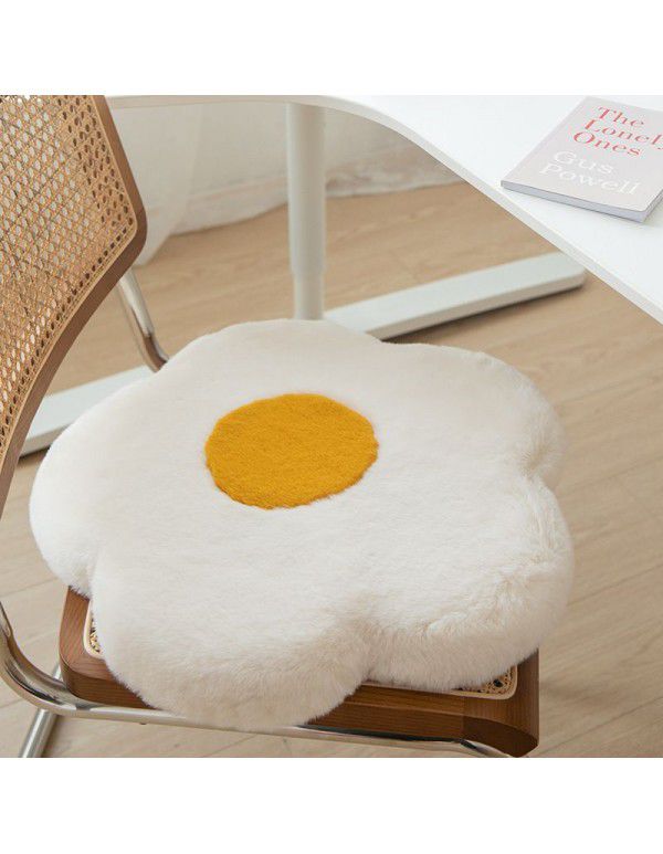 New style slow rebound egg flower egg flower creative cushion imitation rabbit hair plush memory cotton cushion wholesale generation