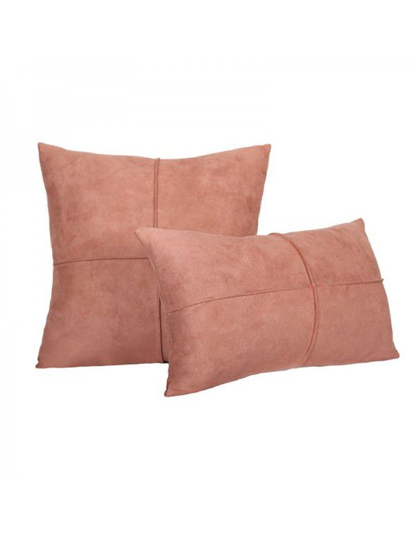 Spot sofa office company throw pillow car pillow Amazon throw pillow suede cross edge cushion wholesale