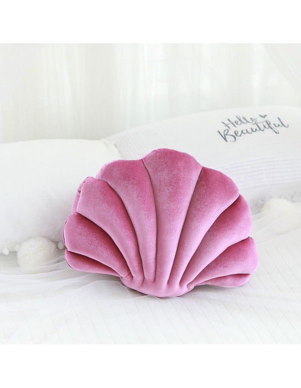 Japanese franc shell style plush throw pillow ins Nordic decorative sofa pillow cushion bed cushion