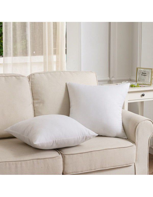 Manufacturer's direct sales of solid color linen cushion sofa bed cushion plain color thickened cushion cushion cushion cushion pillow cover