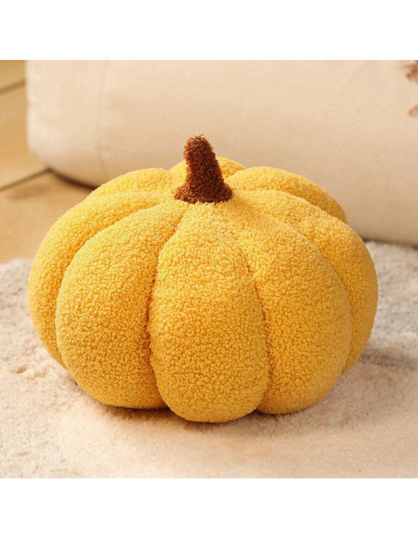 Nordic ins small pumpkin pillow girls sofa sitting room cushion bedside pillow float window decoration