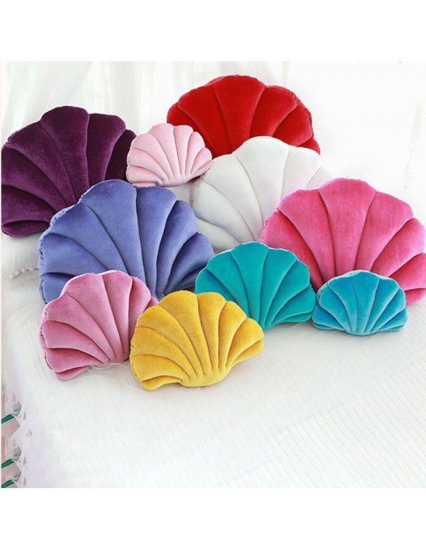 Japanese franc shell style plush throw pillow ins Nordic decorative sofa pillow cushion bed cushion