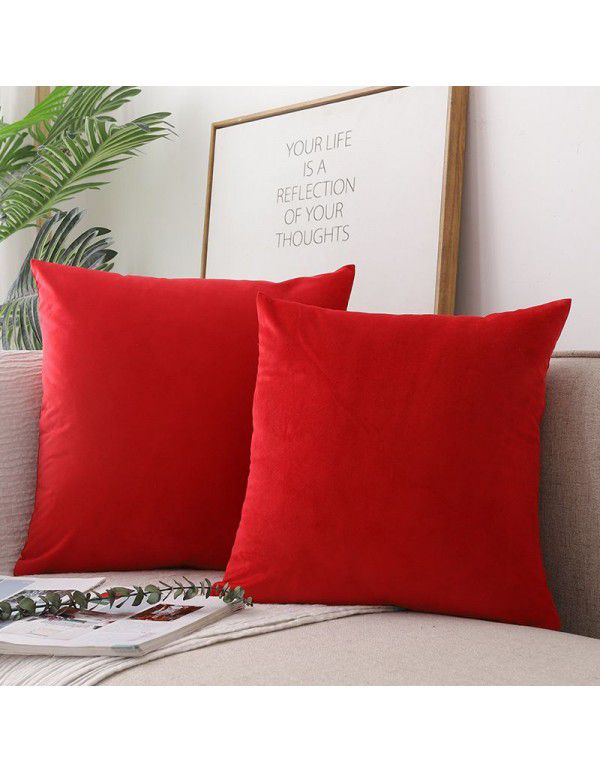 Cross border ins Nordic Throw Pillow Square Cushion Sofa Throw Pillow Rectangle Backrest Cushion Velvet Throw Pillow Case