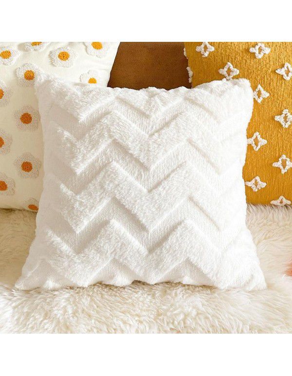 Nordic luxury ins retro chessboard style pillow, thousand bird style pillow case, sofa, living room, model room, bedside pillow