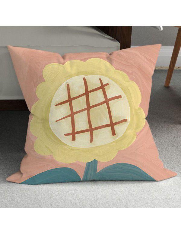 Sunflower retracts and inserts vase ins style optimized decorative pillow Nordic small fresh sofa bed backrest pillow