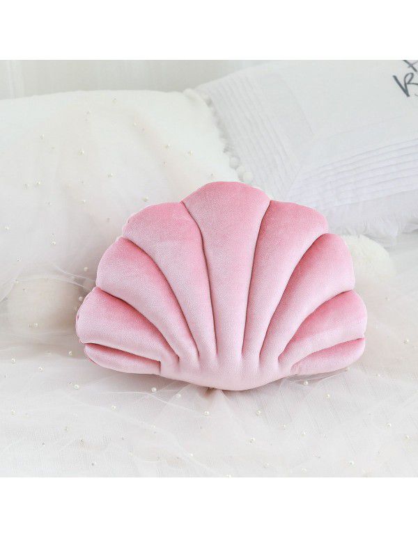 Japanese franc shell style plush throw pillow ins Nordic decorative sofa pillow cushion bed cushion