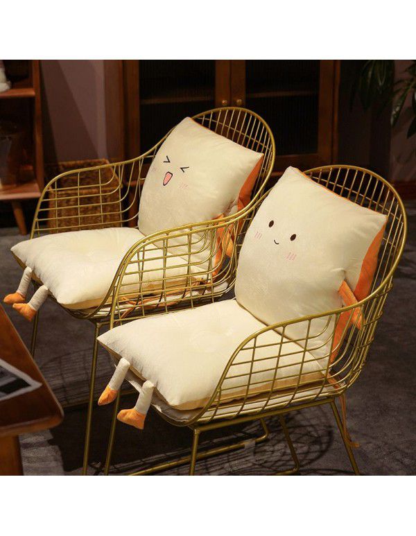 Toast bread one-piece cushion detachable cushion warm hand pillow nap prone pillow office integrated cushion