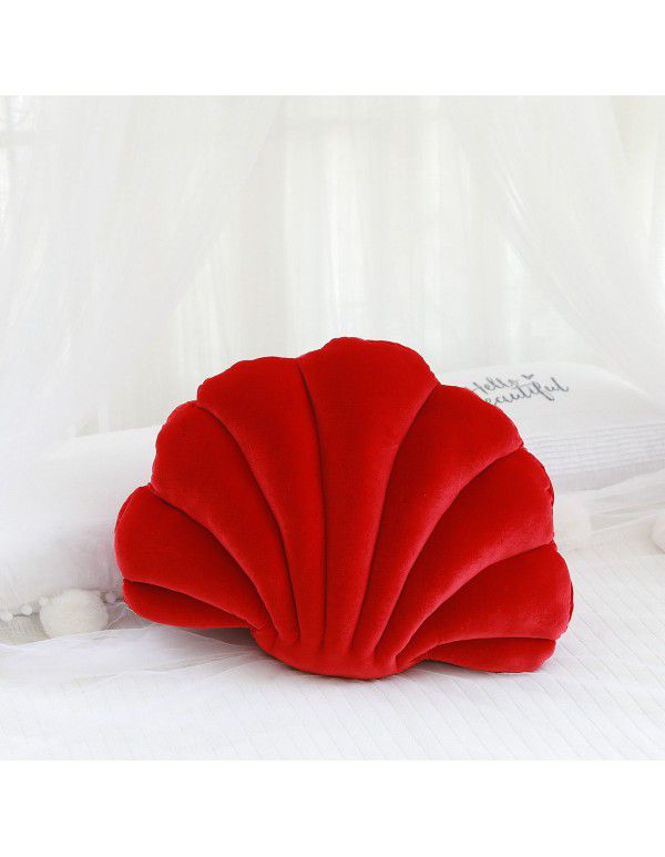 Japanese franc shell style plush throw pillow ins Nordic decorative sofa pillow cushion bed cushion