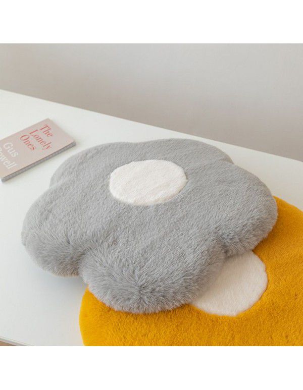 New style slow rebound egg flower egg flower creative cushion imitation rabbit hair plush memory cotton cushion wholesale generation