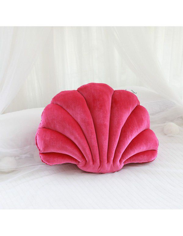 Japanese franc shell style plush throw pillow ins Nordic decorative sofa pillow cushion bed cushion