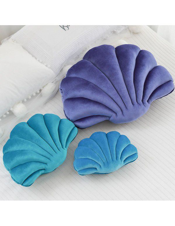 Japanese franc shell style plush throw pillow ins Nordic decorative sofa pillow cushion bed cushion