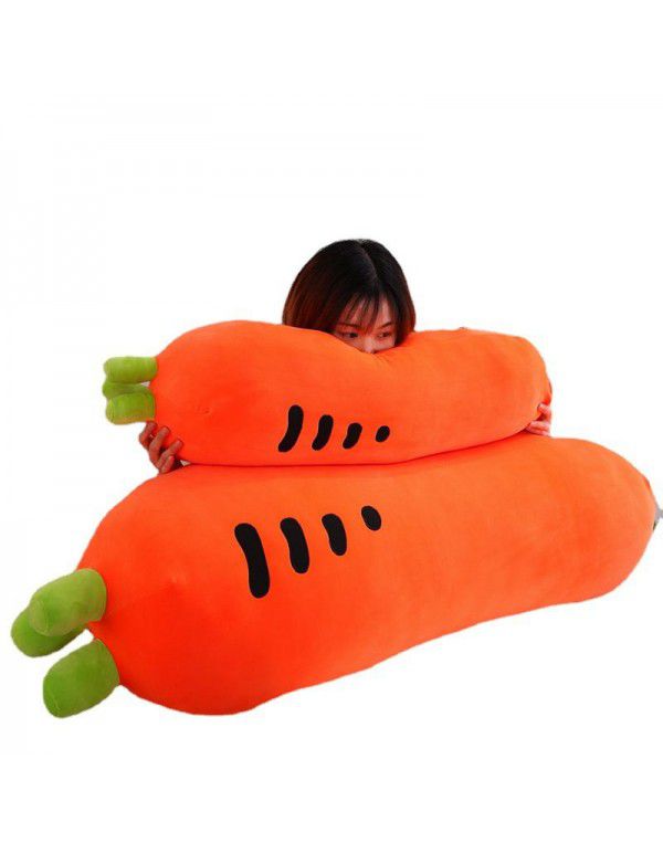 Factory Produces Cute Carrot Pillow Doll Lazy Man Rest Strip Pillow Plush Toy Doll Birthday Gift