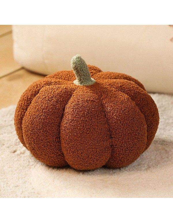 Nordic ins small pumpkin pillow girls sofa sitting room cushion bedside pillow float window decoration