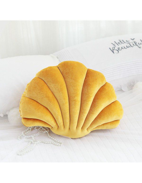 Japanese franc shell style plush throw pillow ins Nordic decorative sofa pillow cushion bed cushion